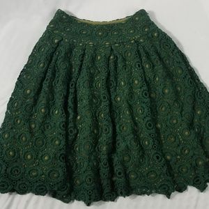 Anthropologie Moulinette Tuberose Lace Skirt SZ  2